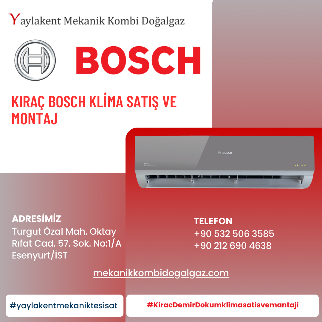 Kıraç Bosch Klima Satış ve Montaj Hizmetleri