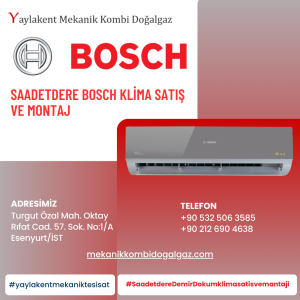 Saadetdere Bosch Klima Satış ve Montaj